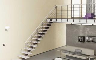 Универсальная металлическая лестница на второй этаж Лестница сварная из металла чертежи